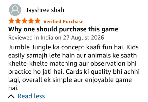 Verified Amazon review from a Thinkora customer