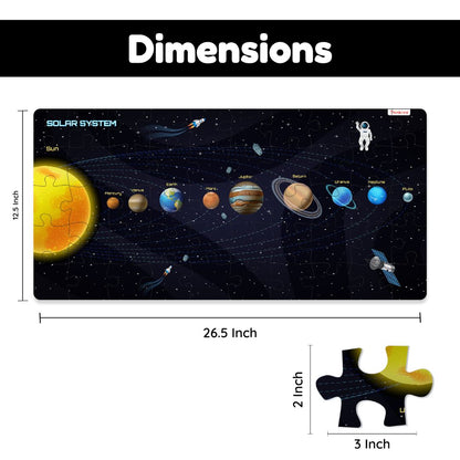 Orbit Master - Solar System Puzzle & Card Game for Kids, 50 Pieces with 15 Cards (Ages 4+)