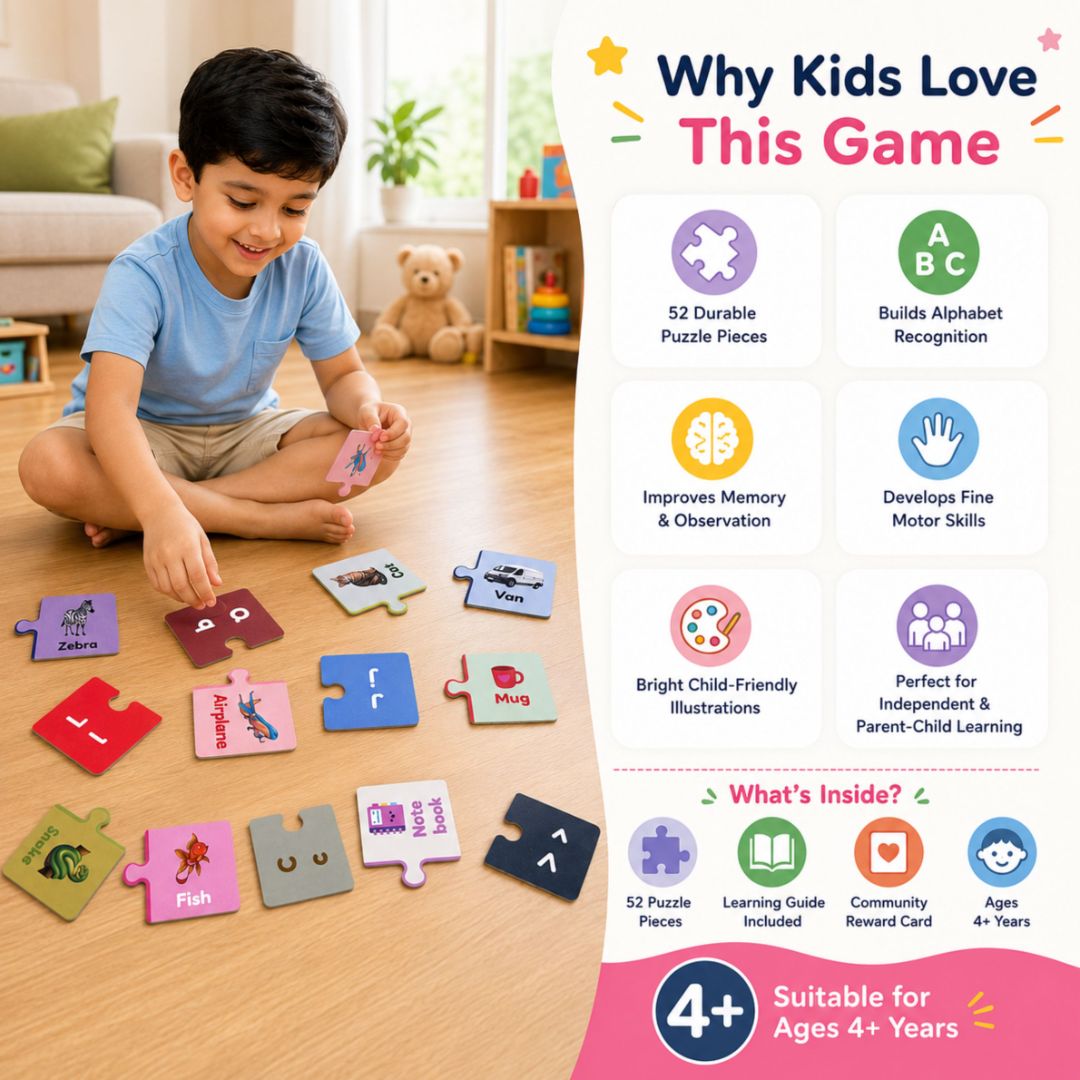 Count & Match - Number Learning Puzzle for Kids, 50 Self-Correcting Pieces (Ages 4-6)