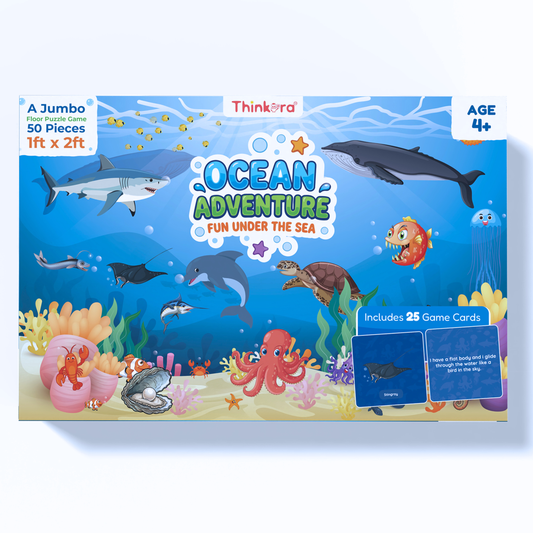 Ocean Adventure jumbo floor puzzle box for kids aged 4 and above