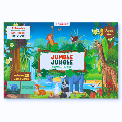 Jumble Jungle jumbo floor puzzle box for kids aged 4 and above