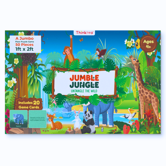 Jumble Jungle jumbo floor puzzle box for kids aged 4 and above
